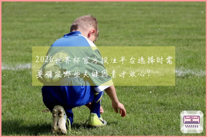 2026世界杯官方投注平台选择时需要确定哪些关键因素才放心？